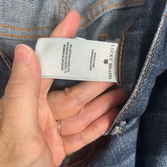 Lucky Brand Sweet N Crop Jeans Dark Wash Denim Womens Size 6/28 - Picture 8 of 12